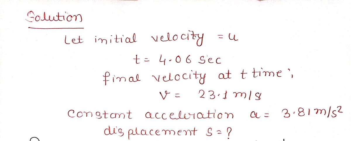 Physics homework question answer, step 1, image 1